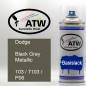 Preview: Dodge, Black Grey Metallic, 103 / 7103 / P06: 400ml Sprühdose, von ATW Autoteile West.